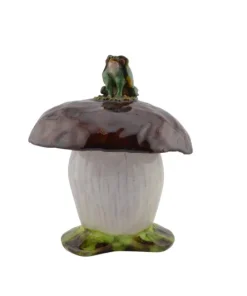 Ausgefallener Krug Steinpilz mit Frosch